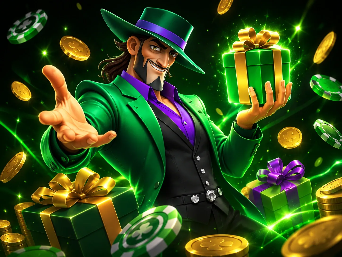 Neon Green Casino Bonus Gifts